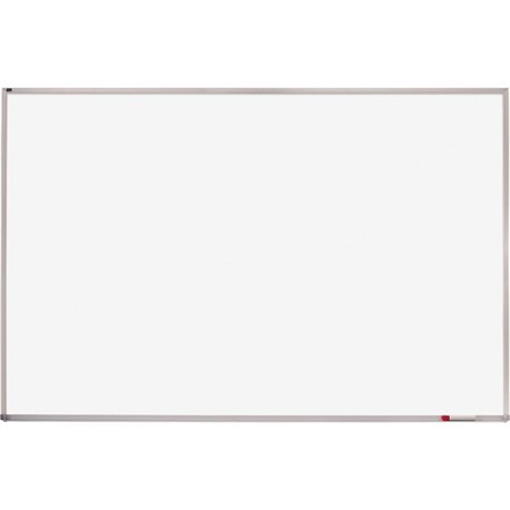 Quartet Whiteboard - 48" (4 ft) Width x 96" (8 ft) Height - White Melamine Surface - Silver Aluminum Frame - Horizontal - 1 Each