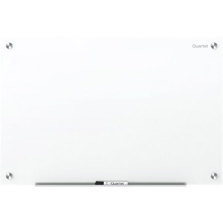 Quartet Magnetic Glass Dry-Erase Board - 36" (3 ft) Width x 24" (2 ft) Height - Brilliance White Tempered Glass Surface - Rectan