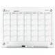 Quartet Infinity Glass Glass Dry-Erase Calendar Board - Monthly - 1 Month - White - Tempered Glass - 18" Height x 24" Width - Ma