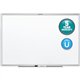 Quartet Classic Magnetic Whiteboard - 96" (8 ft) Width x 48" (4 ft) Height - White Painted Steel Surface - Silver Aluminum Frame