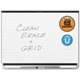 Quartet Prestige 2 Total Erase Magnetic Whiteboard - 48" (4 ft) Width x 36" (3 ft) Height - White Surface - Black Aluminum Frame