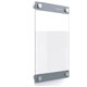 Quartet Infinity Customizable Glass Dry-Erase Board - 11" (0.9 ft) Width x 17" (1.4 ft) Height - Clear/White Glass Surface - Rec