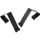 Quartet Matrix Cubicle Partition Hangers - for Board, Cubicle - Metal - Black - 2 / Set