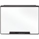 Quartet Motion Cubicle Whiteboard - 36" (3 ft) Width x 24" (2 ft) Height - White Melamine Surface - Black Plastic Frame - 1 Each