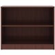 Lorell Laminate Bookcase - 2 Shelf(ves) - 29.5" Height x 36" Width x 12" Depth - Sturdy, Adjustable Feet, Adjustable Shelf - The