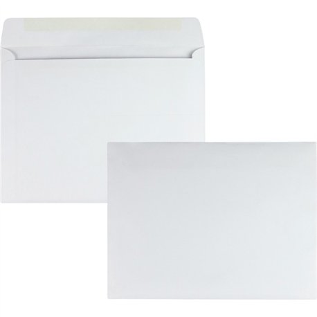 Quality Park 10 x 13 Booklet Envelopes with Open Side - Catalog - 13 - 10" Width x 13" Length - 24 lb - Gummed - 100 / Box - Whi