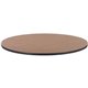 Lorell Classroom Activity Tabletop - High Pressure Laminate (HPL) Round, Medium Oak Top - 1.13" Table Top Thickness x 48" Table 