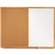 Quartet Standard Combination Whiteboard/Cork Bulletin Board - 36" (3 ft) Width x 24" (2 ft) Height - White Melamine Surface - Oa