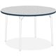 Lorell Classroom Activity Tabletop - Gray Nebula Round, High Pressure Laminate (HPL) Top - 1.13" Table Top Thickness x 48" Table