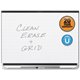 Quartet Prestige 2 Total Erase Magnetic Whiteboard - 48" (4 ft) Width x 36" (3 ft) Height - White Surface - Black Aluminum Frame