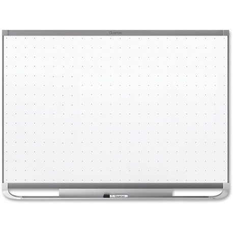 Quartet Prestige 2 Total Erase Magnetic Whiteboard - 48" (4 ft) Width x 36" (3 ft) Height - White Surface - Graphite Frame - Hor