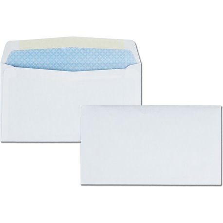 Quality Park No. 6-3/4 Security Tinted Envelopes with Gummed Closure - Security - 6 3/4 - 3 5/8" Width x 6 1/2" Length - 24 lb -