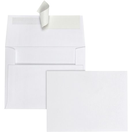 Quality Park A2 Invitation Envelopes with Self Seal Closure - Announcement - 5-1/2 - 4 3/8" Width x 5 3/4" Length - 24 lb - Peel