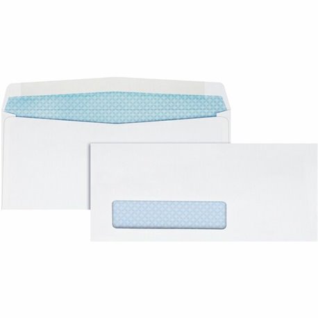 Quality Park No. 8-5/8 Single Window Security Tinted Check Envelope - Single Window - 8 5/8 - 3 5/8" Width x 8 5/8" Length - 24 