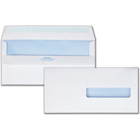 Quality Park Redi-Seal HCFA-1500 Claim Envelopes - Single Window - 10 1/2 - 4 1/2" Width x 9 1/2" Length - 24 lb - Self-sealing 