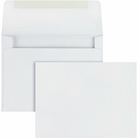 Quality Park A2 Quarter-folded Invitation Envelopes - 5-1/2 - 4 3/8" Width x 5 3/4" Length - 24 lb - Flap - 500 / Box - White