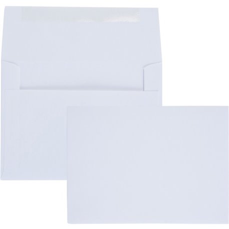 Quality Park Invitation Envelope - Announcement - 6 - 4 3/4" Width x 6 1/2" Length - 24 lb - Gummed - Paper - 100 / Box - White