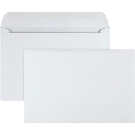 Quality Park 6 x 9 Booklet Envelopes with Open Side for Easy Insertion - Catalog - 6 1/2 - 6" Width x 9" Length - 24 lb - Gummed