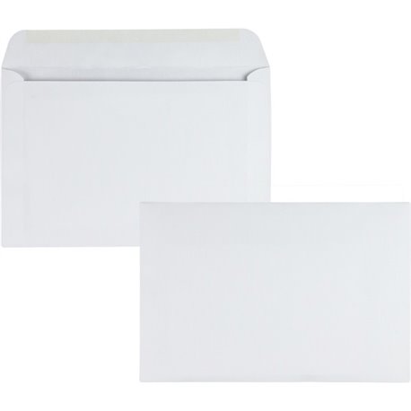 Quality Park 6 x 9 Booklet Envelopes with Open Side - Booklet - 6 1/2 - 6" Width x 9" Length - 24 lb - Gummed - Paper - 500 / Bo