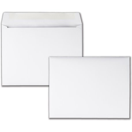 Quality Park 9 x 12 Booklet Envelopes with Deeply Gummed Flap and Open Side - Booklet - 9 1/2 - 9" Width x 12" Length - 28 lb - 