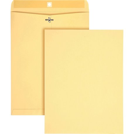 Quality Park 10 x 13 Heavy-Duty Clasp Envelopes - Clasp - 97 - 10" Width x 13" Length - Clasp/Gummed Flap - 100 / Box