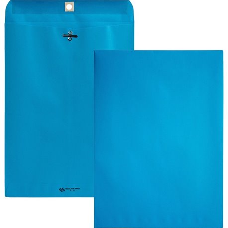 Quality Park 9 x 12 Clasp Envelopes with Deeply Gummed Flaps - Clasp - 90 - 9" Width x 12" Length - 28 lb - Clasp - Wove - 10 / 