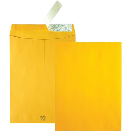 Quality Park 9 x 12 Catalog Mailing Envelopes with Redi-Strip Self Seal Closure - Catalog - 9" Width x 12" Length - 24 lb - Peel