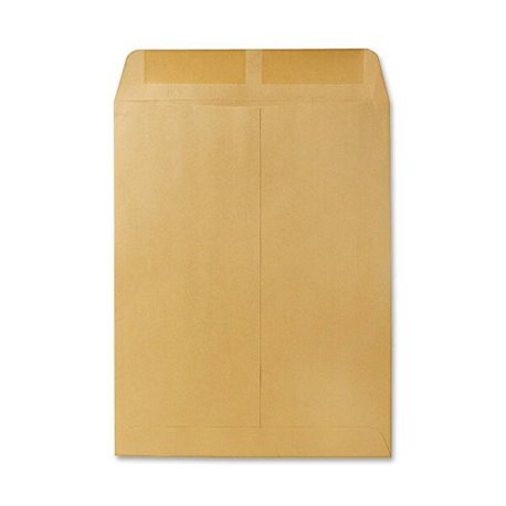 Quality Park 10 x 13 Catalog Envelopes with Gummed Flap - Catalog - 13 1/2 - 10" Width x 13" Length - 28 lb - Gummed - Kraft - 1