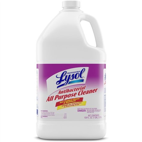Professional Lysol Antibacterial All Purpose Cleaner - Concentrate - 128 fl oz (4 quart) - 1 Each - Anti-bacterial, Deodorize, D