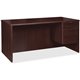 Lorell Prominence 2.0 3/4 Right-Pedestal Desk - 1" Top, 66" x 30"29" - 2 x File, Box Drawer(s) - Single Pedestal on Right Side -