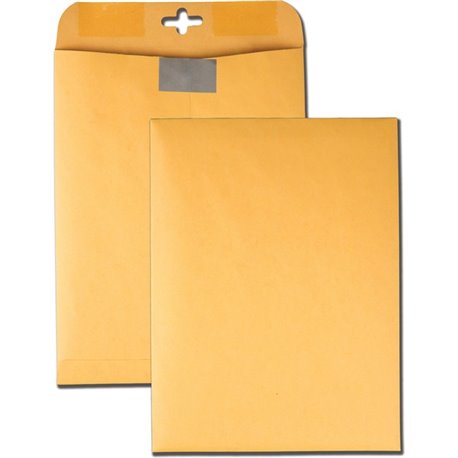 Quality Park 9 x 12 Postage Saving ClearClasp Envelopes with Reusable Redi-Tac Closure - 9" Width x 12" Length - 28 lb - Clasp -