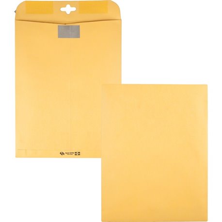 Quality Park 10 x 13 Postage Saving ClearClasp Envelopes with Reusable Redi-Tac Closure - Clasp - 10" Width x 13" Length - 28 lb