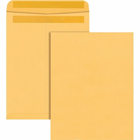 Quality Park 12 x 15-1/2 Catalog Envelopes with Self-Seal Closure - Catalog - 5-1/2 - 12" Width x 15 1/2" Length - 28 lb - Self-