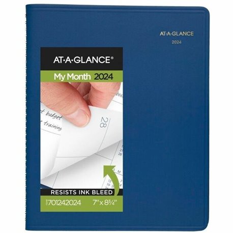 At-A-Glance 2-Person Appointment Book - Julian Dates - Daily - 1 Year - January 2024 - December 2024 - 7:00 AM to 8:00 PM - Quar