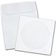 Quality Park Paper CD/DVD Sleeves - CD/DVD - 5" Width x 4 7/8" Length - 24 lb - Wove - 100 / Box - White