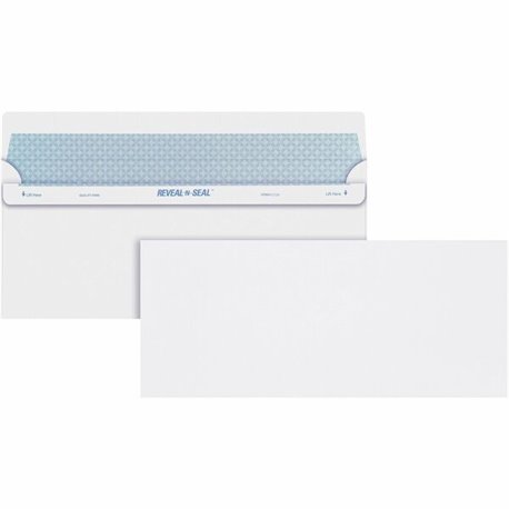 Quality Park No. 10 Security Tinted Business Envelopes with Reveal-N-Seal Self-Seal Closure - Security - 10 - 4 1/8" Width x 9 1