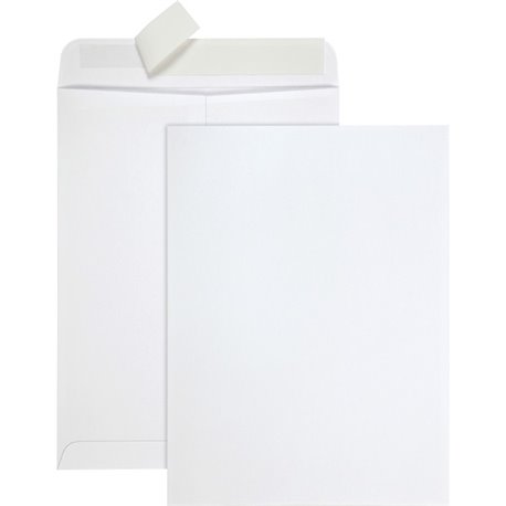 Quality Park 9 x 12 Tech-no-Tear Paper Out Catalog Envelopes with Self-Sealing Closure - Catalog - 10 1/2 - 9" Width x 12" Lengt