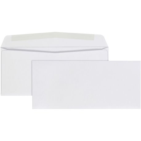 Quality Park No. 9 Business Envelopes with Gummed Flap - Business - 9 - 3 7/8" Width x 8 7/8" Length - 24 lb - Gummed - Wove - 5