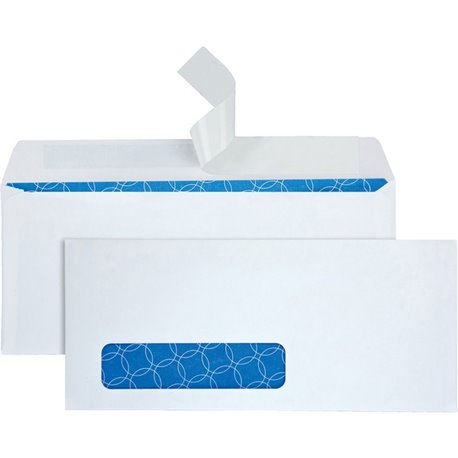 Quality Park No. 10 Single Window Security Tint Treated Business Envelopes - Business - 10 - 4 1/8" Width x 9 1/2" Length - 24 l