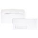 Quality Park No. 10 Single Window Envelopes - Single Window - 10 - 4 1/8" Width x 9 1/2" Length - 24 lb - Adhesive - Wove - 500 