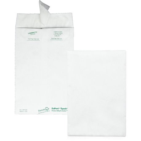 Survivor 6 x 9 Catalog Mailers with Self-Seal Closure - Catalog - 1 - 6" Width x 9" Length - 14 lb - Peel & Seal - Tyvek - 100 /