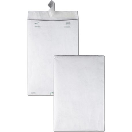 Survivor 10 x 15 DuPont Tyvek Catalog Mailers - Catalog - 10" Width x 15" Length - 14 lb - Peel & Seal - Tyvek - 100 / Box - Whi