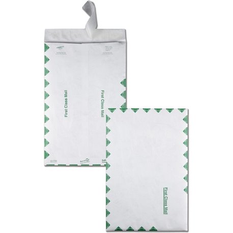 Survivor 10 x 15 DuPont Tyvek First Class Border Catalog Mailers - First Class Mail - 10" Width x 15" Length - 14 lb - Peel & Se