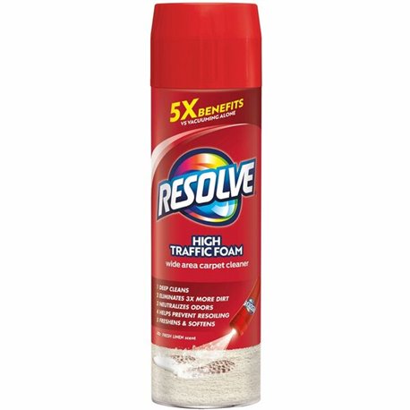 Resolve Carpet Foam - 21.92 oz (1.37 lb) - 12 / Carton - Deodorize - Blue, Red