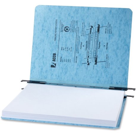 ACCO Presstex Letter Recycled Report Cover - 2" Folder Capacity - 8 1/2" x 11" - Tyvek, Presstex - Light Blue - 60% Recycled - 5