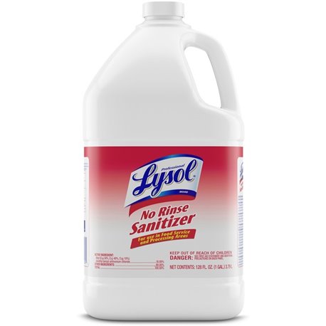 Professional Lysol No Rinse Sanitizer - Concentrate - 128 fl oz (4 quart) - 1 Each - Disinfectant, Anti-bacterial