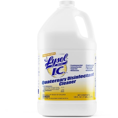 Lysol I.C. Quaternary Disinfectant Cleaner - For Multipurpose - Concentrate - 128 fl oz (4 quart) - Original Scent - 1 Each - De