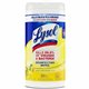 Lysol Disinfecting Wipes - Ready-To-Use - Lemon, Lime Blossom Scent - 7" Length x 7.25" Width - 80 / Tub - 1 Each - Deodorize, P