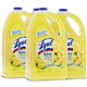 Lysol Clean/Fresh Lemon Cleaner - For Multi Surface - 144 fl oz (4.5 quart) - Clean & Fresh Lemon Scent - 4 / Carton - Disinfect