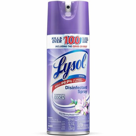 Lysol Early Morning Breeze Disinfectant Spray - 12.5 fl oz (0.4 quart) - Early Morning Breeze ScentCan - 1 Each - Disinfectant -